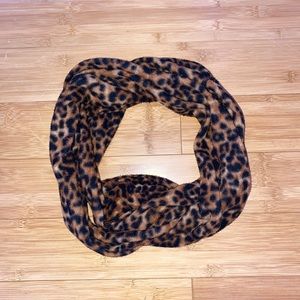 Cheetah print infinity scarf.
